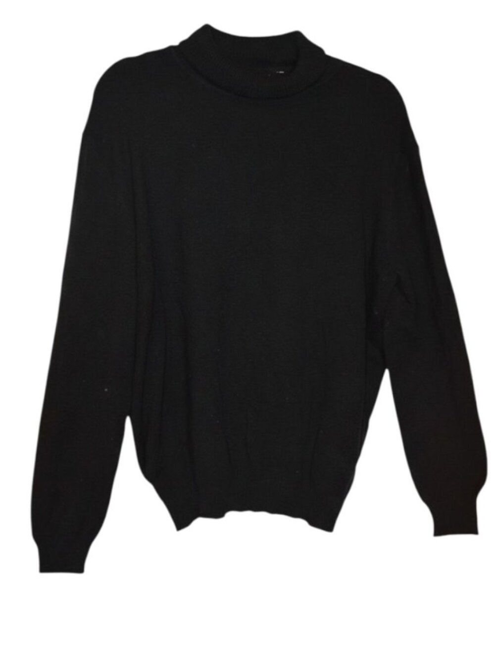 DAIMIDY Black Mock Neck Knit Sweater Pullover Long Sleeve Women's 2XL